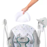 INGENUITY Vibračné hojdacie kreslo s melódiami, Nash 2v1, od 0 mesiacov, do 9 kg, 2019