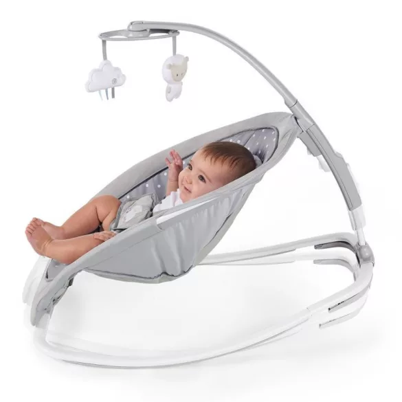INGENUITY Vibračné hojdacie kreslo s melódiami, Cuddle Lamb, od 0 mesiacov do 18 kg, 2019