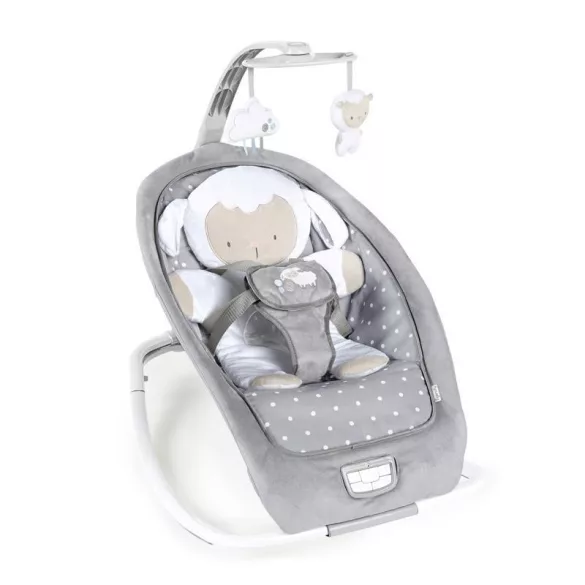 INGENUITY Vibračné hojdacie kreslo s melódiami, Cuddle Lamb, od 0 mesiacov do 18 kg, 2019