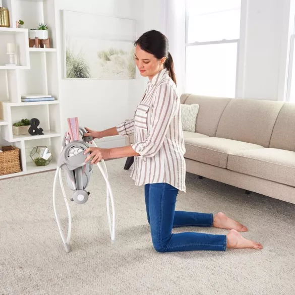 INGENUITY Hojdačka s melódiami, Flora the Unicorn™, od 0 mesiacov, do 9 kg