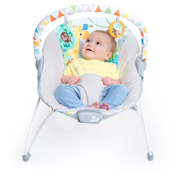 Bright Starts vibrujúce kresielko, Safari Fun™, od 0 mesiacov, do 9 kg