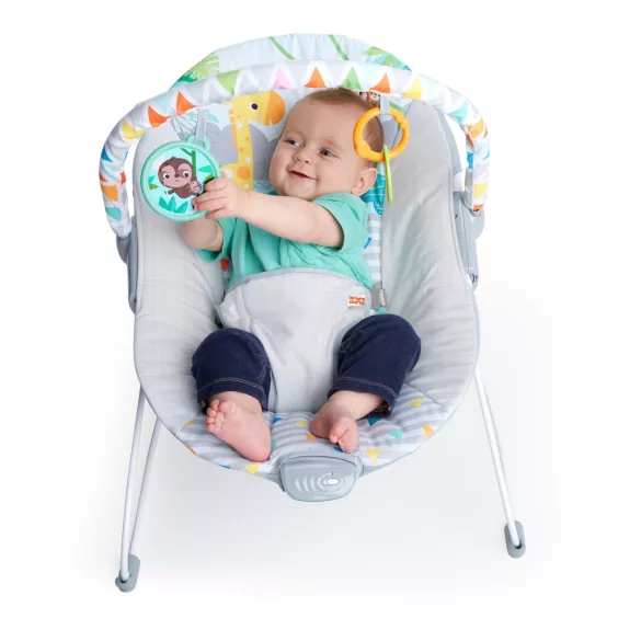Bright Starts vibrujúce kresielko, Safari Fun™, od 0 mesiacov, do 9 kg