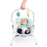 Bright Starts vibrujúce kresielko, Safari Fun™, od 0 mesiacov, do 9 kg