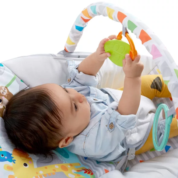 Bright Starts vibrujúce kresielko, Safari Fun™, od 0 mesiacov, do 9 kg