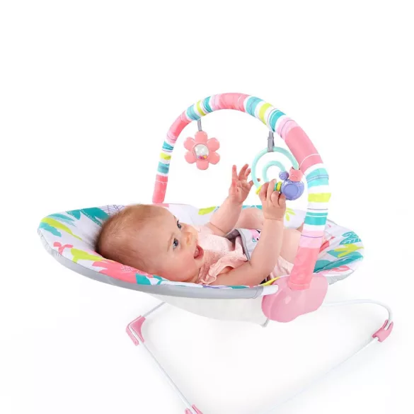 Bright Starts Hojdacia stolička s melódiami, Flamingo Vibes™, od 0 mesiacov, do 9 kg
