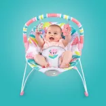 Bright Starts Hojdacia stolička s melódiami, Flamingo Vibes™, od 0 mesiacov, do 9 kg