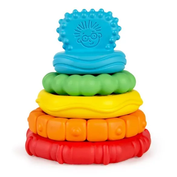 Baby Einstein hryzátko stavebnicové, 2v1 Stack & Teethe™, 0 mesiacov+