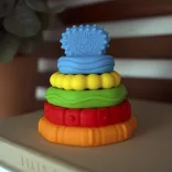 Baby Einstein hryzátko stavebnicové, 2v1 Stack & Teethe™, 0 mesiacov+