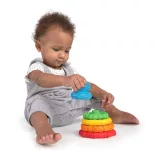 Baby Einstein hryzátko stavebnicové, 2v1 Stack & Teethe™, 0 mesiacov+