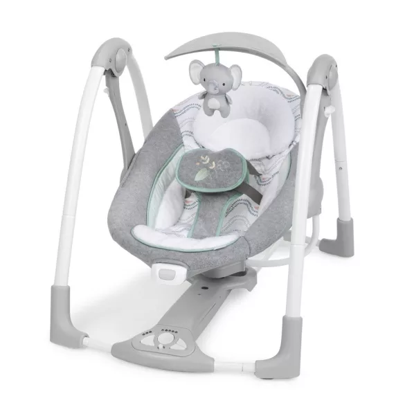 INGENUITY Premeniteľná vibrujúca hojdačka s melódiami a adaptérom, Swell™, 2 v 1, od 0 mesiacov, do 9 kg