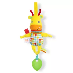   Bright Starts Hračka s melódiami na C-krúžku, žiraf, Pull Play & Boogie™, od 0 mesiacov