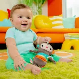 Bright Starts Hračka s melódiami na C-krúžku, opica, Pull Play & Boogie™, od 0 mesiacov