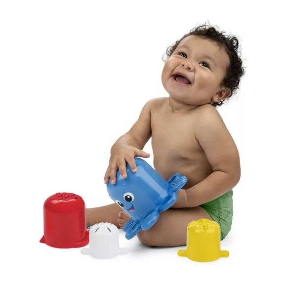 Baby Einstein Stohovateľné poháriky, Opus's Stack & Stream™, 5-dielna sada, od 3 mesiacov