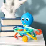 Baby Einstein hryzačka/chrastítko Opus’s Shake & Soothe™, od 0 mesiacov