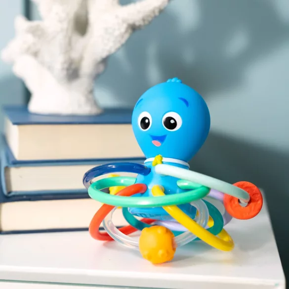 Baby Einstein hryzačka/chrastítko Opus’s Shake & Soothe™, od 0 mesiacov