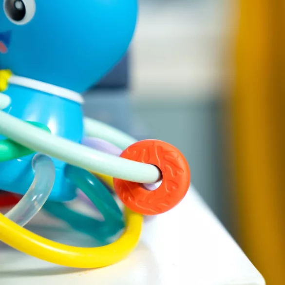 Baby Einstein hryzačka/chrastítko Opus’s Shake & Soothe™, od 0 mesiacov