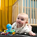 Baby Einstein hryzačka/chrastítko Opus’s Shake & Soothe™, od 0 mesiacov