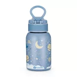 Petite&Mars Nerezová termoska so slamkou 350 ml Whale Song 12m+