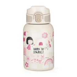   Petite&Mars Nerezová termoska so slamkou 350 ml Twinkling Fairy 12m+