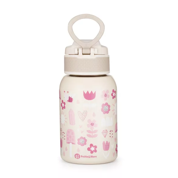 Petite&Mars Nerezová termoska so slamkou 350 ml Twinkling Fairy 12m+