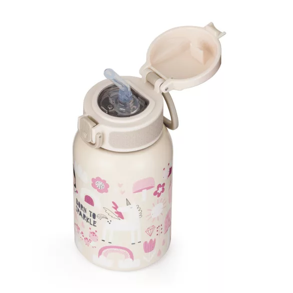 Petite&Mars Nerezová termoska so slamkou 350 ml Twinkling Fairy 12m+