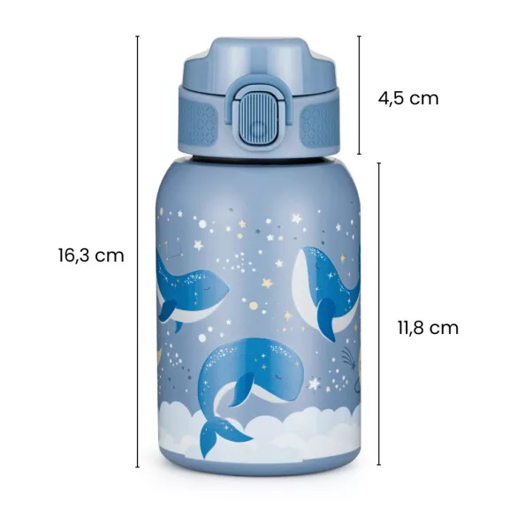 Petite&Mars Nerezová termoska so slamkou 350 ml Twinkling Fairy 12m+