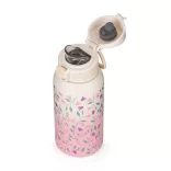 Petite&Mars Nerezová termoska s náustkom 500 ml Delicate Flowers 36m+