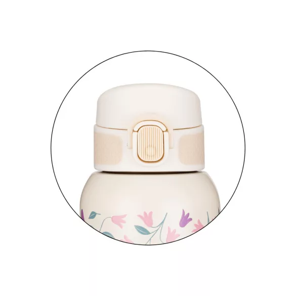 Petite&Mars Nerezová termoska s náustkom 500 ml Delicate Flowers 36m+