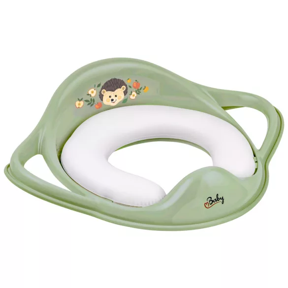 Maltex WC redukcia s držadlami, mäkká The Nature Buddies Ježko – Zelená
