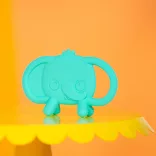 Bright Starts Silikónový hryzátko, Tame Your Tusks™, 3 mesiace+