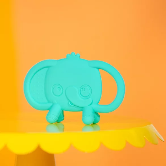 Bright Starts Silikónový hryzátko, Tame Your Tusks™, 3 mesiace+