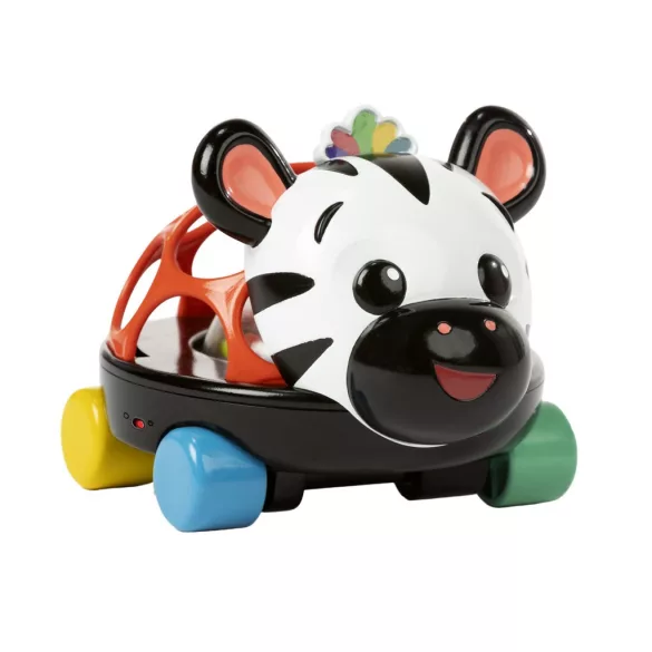 OBALL Auto a hrkálka, 2v1 Curious Car, zebra, Zen™, od 3 mesiacov