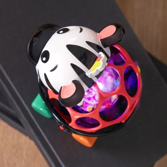 OBALL Auto a hrkálka, 2v1 Curious Car, zebra, Zen™, od 3 mesiacov