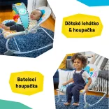 Baby Einstein Hudobné vibračné kresielko Kick to It Opus do 18 kg