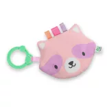 INGENUITY Crinklet™ senzorická hračka C krúžok medvedík Deni 0m+