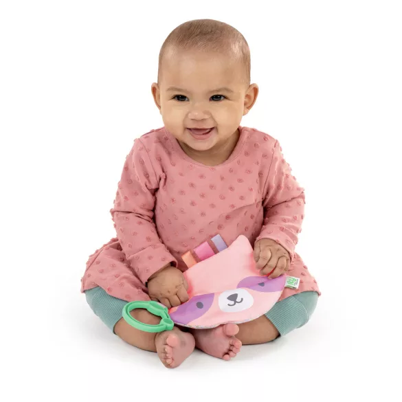 INGENUITY Crinklet™ senzorická hračka C krúžok medvedík Deni 0m+