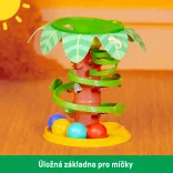 Bright Starts Hudobná dráha s guličkami Tropical Twirl – od 6 mesiacov