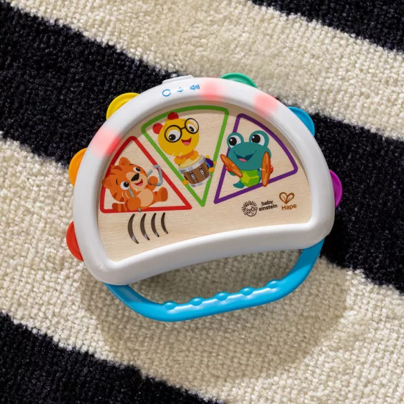 Baby Einstein Hudobný tamburín Tap & Shake™ Magic Touch™ HAPE – od 6 mesiacov