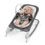INGENUITY Vibračné masážne kreslo s melódiami, Happy Belly™, Rock-to-Bounce, Parker™, od 0 mesiacov do 9 kg