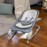 INGENUITY Vibračné masážne kreslo s melódiami, Happy Belly™, Rock-to-Bounce, Parker™, od 0 mesiacov do 9 kg