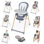 INGENUITY Detská stolička Deluxe 7v1 Proper Positioner™ od 0 mesiacov do 23 kg – Chambray