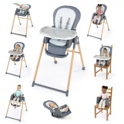   INGENUITY Detská stolička Deluxe 7v1 Proper Positioner™ od 0 mesiacov do 23 kg – Chambray