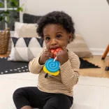 Baby Einstein Hryzátko s hrkálkou zebra Zen™ Shake-a-Shape bez BPA - 0 mesiacov+