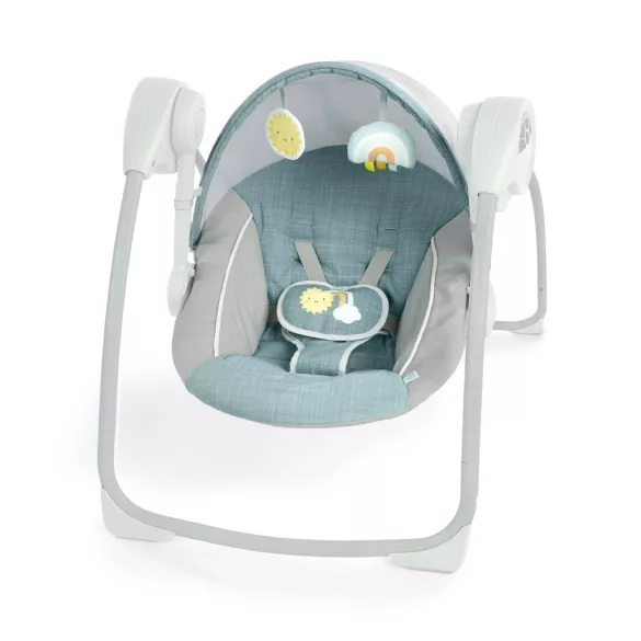 INGENUITY Hojdačka s melódiami, Sun Valley™, Teal, od 0 mesiacov, do 9 kg