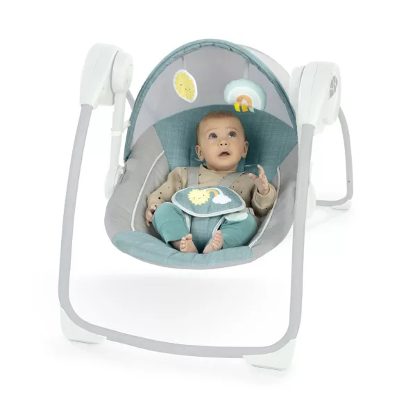 INGENUITY Hojdačka s melódiami, Sun Valley™, Teal, od 0 mesiacov, do 9 kg