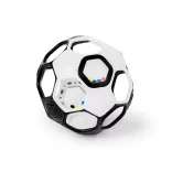 OBALL Hračka, Goals™ s rolničkou, 10 cm, čierno-biela, od 0 mesiacov