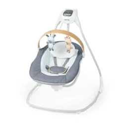   INGENUITY Hojdačka s hudbou 0 mesiacov+, do 9 kg – Chambray