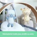 INGENUITY Hojdačka s hudbou 0 mesiacov+, do 9 kg – Chambray