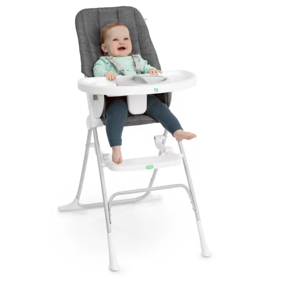 INGENUITY Skladacie detské kreslo Sun Valley™ Grey od 6 mesiacov do 15 kg
