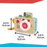 Baby Einstein Interaktív hračka s hudbou a fotoaparátom HAPE – od 6 mesiacov